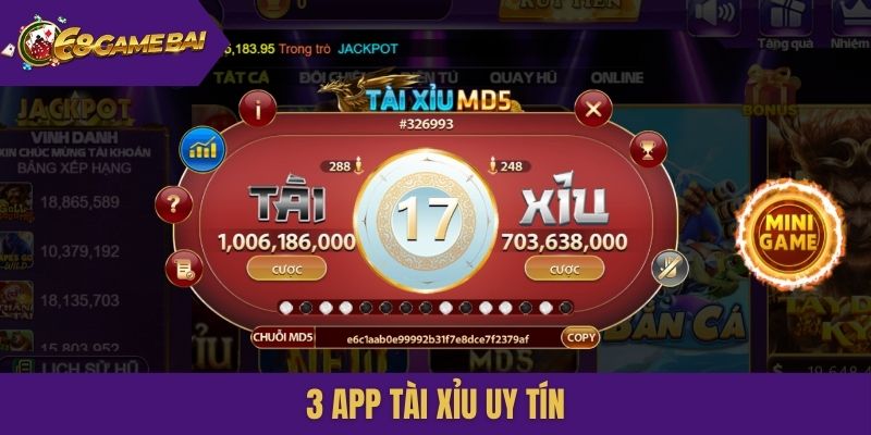 3 app tài xỉu uy tín