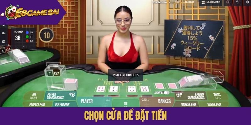 Chọn cửa để đặt tiền