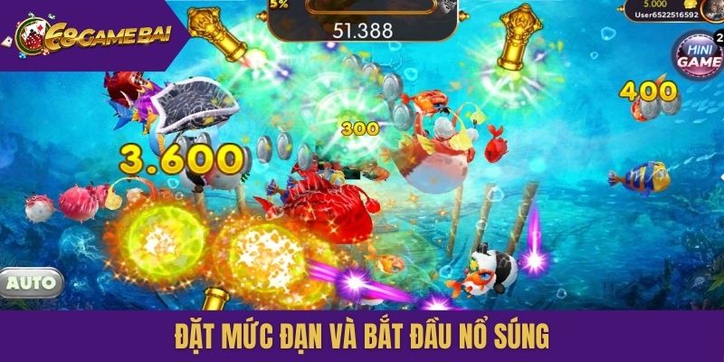 Đặt mức đạn và bắt đầu nổ súng
