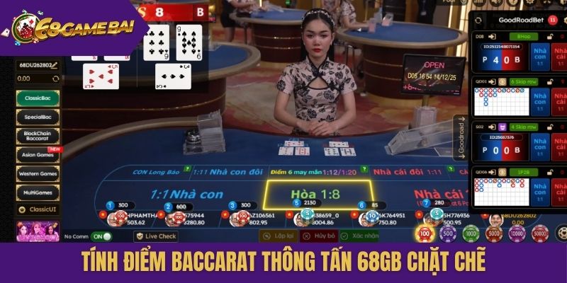 Tính điểm Baccarat thông tấn 68gb chặt chẽ